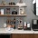 a kitchen with a coffee machine at Velo Riverside Apartments in Dayton, KY